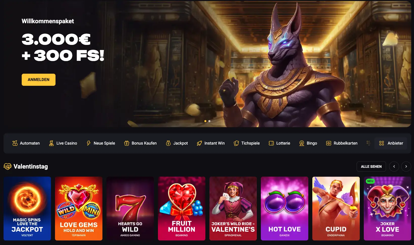 Amonbet Casino welkomstbonus en slots